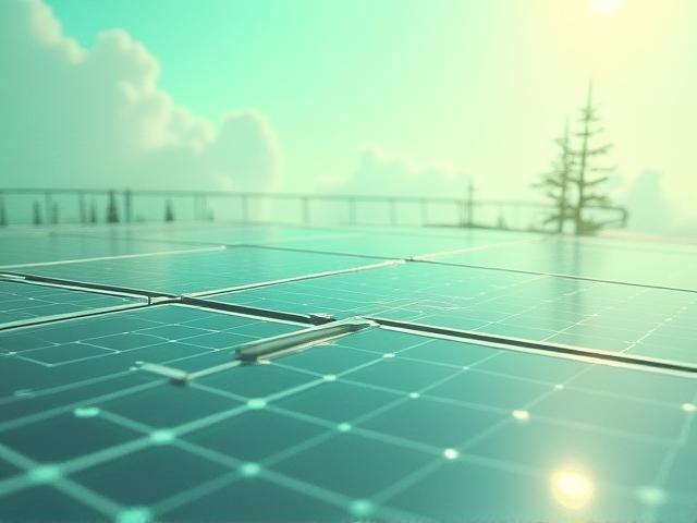 Imagen representativa de paneles solares personalizados en acción